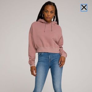 NEW Good American Cropped Hoodie